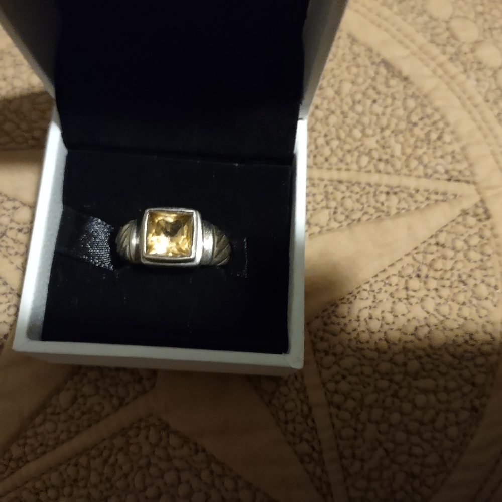 Sterling Silver Citrine Ring